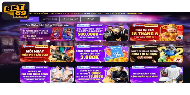 Nhà cái thường xuyên đưa ra khuyến mãi hot